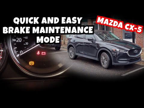 Mazda CX-5 maintenance mode for rear (parking) brakes - YouTube