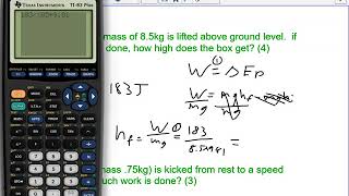 Science 10: Work Energy Problems 2