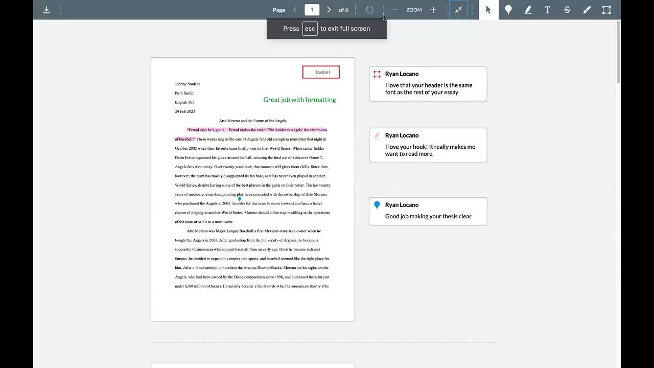 How to View Comments and Annotations in Canvas YouTube
