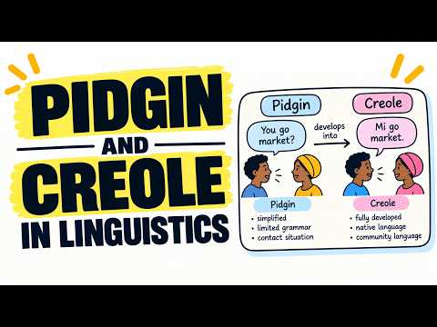 Pidgin and Creole in Linguistics: Meaning, Examples, and Differences
