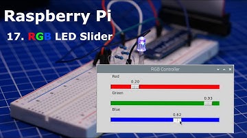 RGB LED Slider with Python |  Raspberry Pi | For Beginners 17.