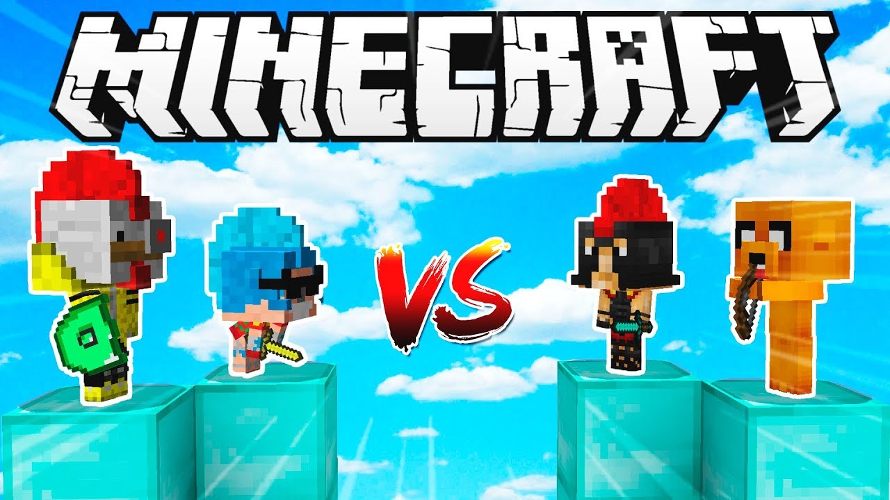 YOUTUBERS VS BATALLA EN EL CIELO 😱 EN MINECRAFT - MIKECRACK, TIMBA ...