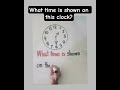 What time is shown on this clock?