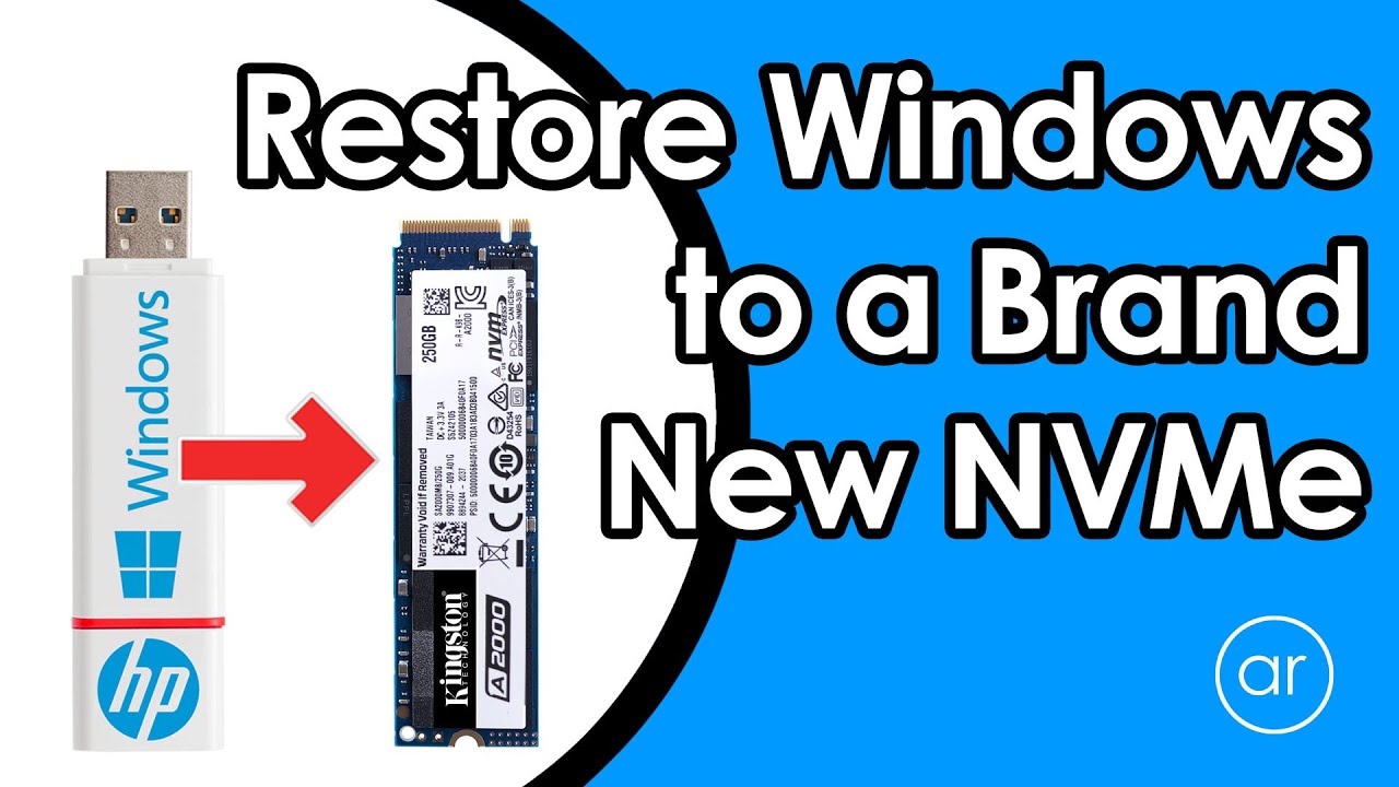 Upgrade to an M.2 NVMe SSD and Restore Windows 10 (without Cloning)