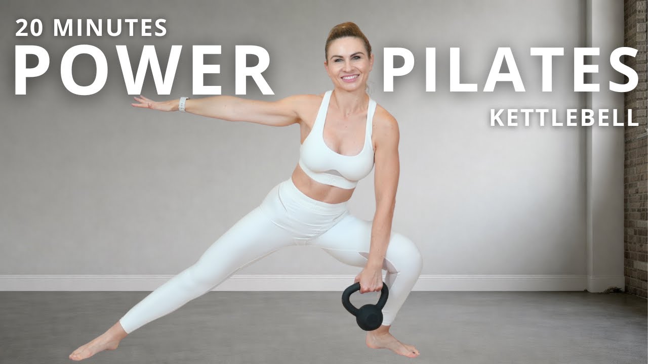 20 MIN FULL BODY PILATES STRENGTH with KETTLEBELL | Low Impact | No Repeats