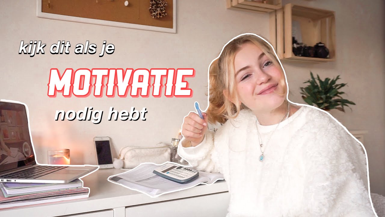 STUDY WITH ME! motivatie voor school :)