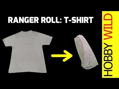 How To Ranger Roll A T-Shirt - YouTube