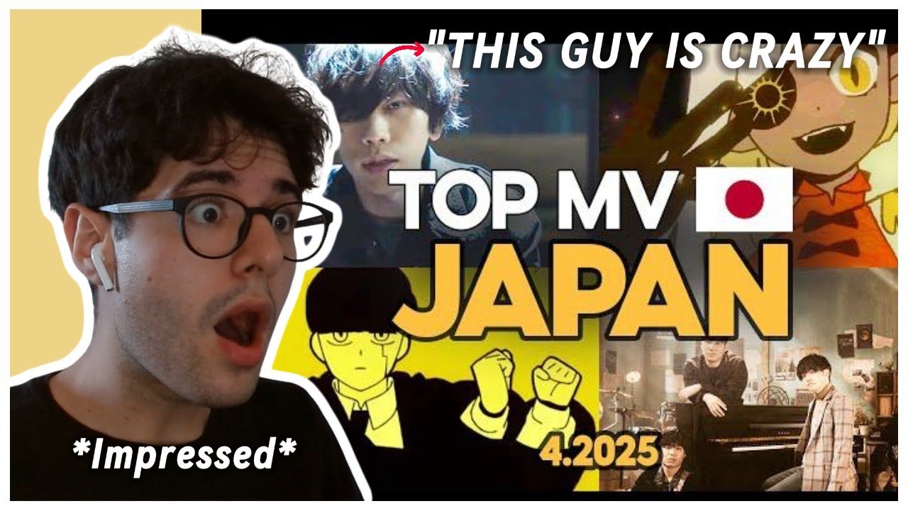 JAPANESE MUSIC is WILD! 😱 | Brazilian FIRST TIME Reaction (Top 50 JP MVs)