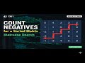Count Negative Numbers in a Sorted Matrix - LeetCode 1351 | Full Explanation