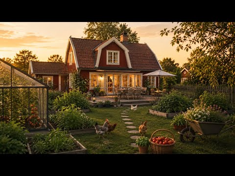 🏡 Cozy Evening Farmhouse | Peaceful Slow Living |Relaxing Countryside 🍅のサムネイル