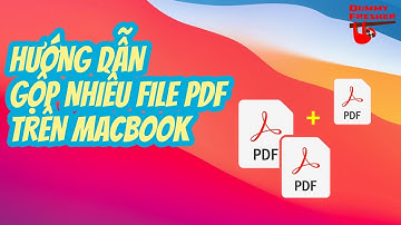 Hướng dẫn cách ghép nhiều file PDF trên Macbook, Mac mini