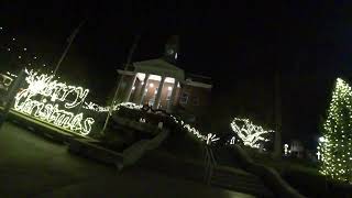 Dec 232023 Christmas lights around the Glasgow Ky Courthouse square