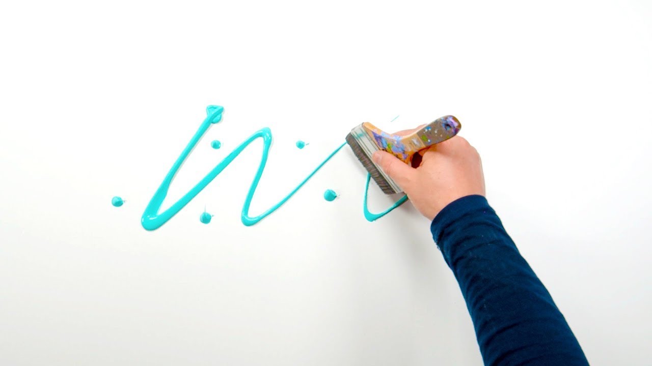 Abstract Painting Techniques On Deep Background With Making Tape