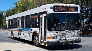 Rare! Santa Clara VTA 2001 Gillig Low Floor 40' #1010 on Line 22