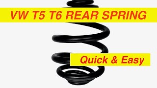 How to Easily Remove VW T5 T6 Rear Coil Springs