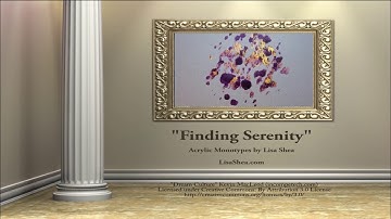 Finding Serenity - Monotype Series by Lisa Shea