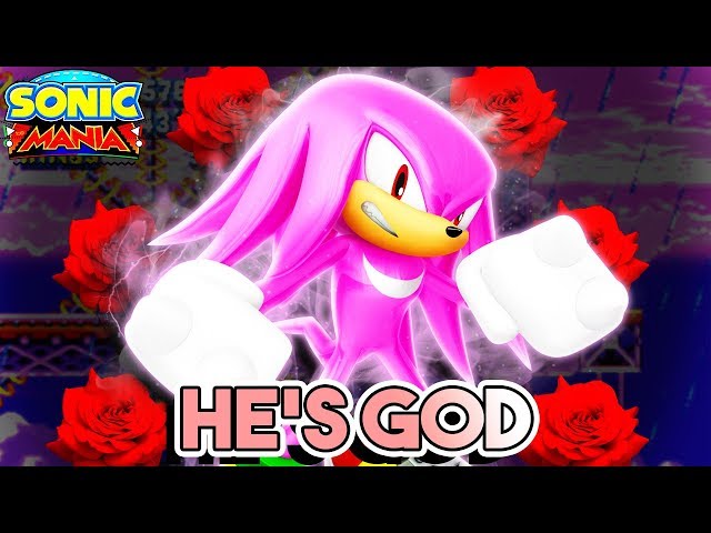 Why are 'Super Knuckles' and 'Super Mighty' pink when Sonic