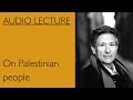 Edward Said On Palestinian People