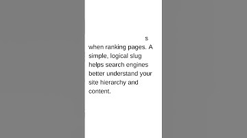 What is a Slug? URL Slugs and Why They Matter for SEO I #shorts