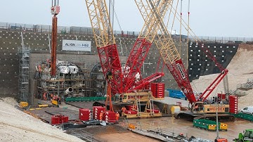 Reassembling and Testing the Tunnel Boring Machine at the South Portal Site