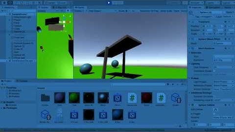 Физика частиц в Unity