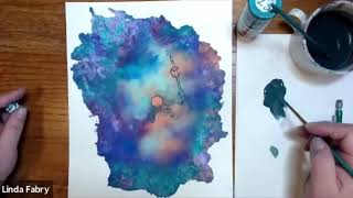 Painted Reading | Intuitive Painting Session example