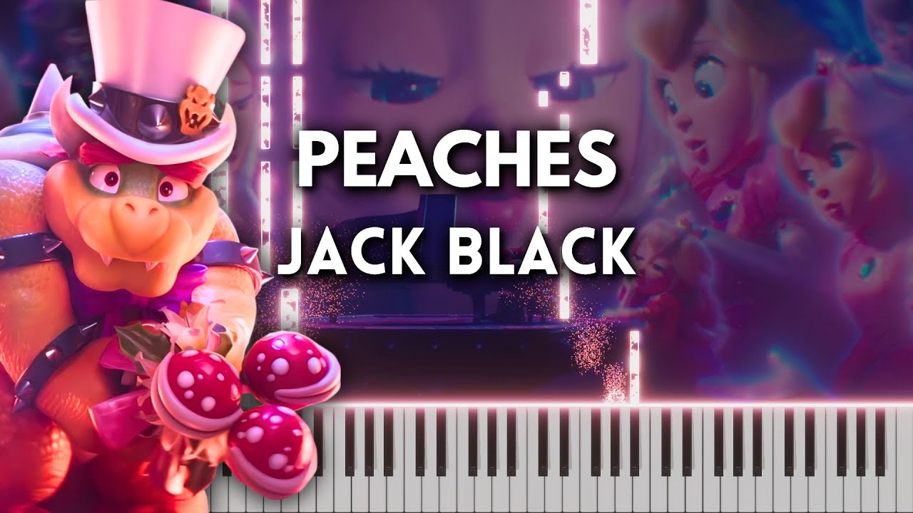 Peaches Full Version Piano Tutorial / Cover (The Super Mario Bros