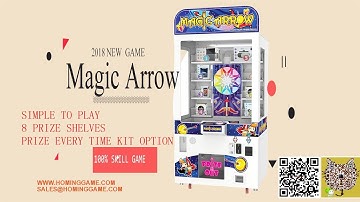 Magic Arrow Prize Arcade Game Machine|Hot Prize Redemption Game Machine(sales@hominggame.com)