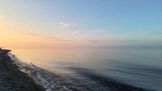 Lake Ontario Sunrise at 4K | Calming Waves Deep Sleep, Relaxing, Studying (2 Hours)