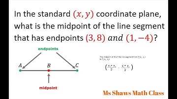 How to find midpoint in Coordinate system given endpoints