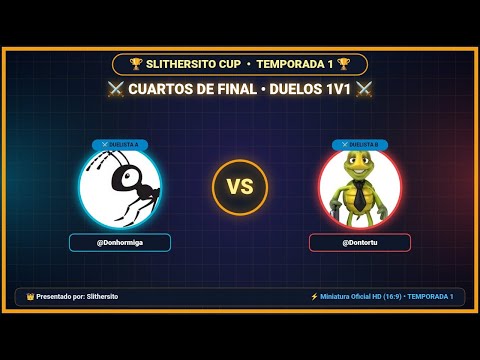 ⚔️ SLITHERSITO CUP • TEMPORADA 1 | CUARTOS DE FINAL 🔥 (4 Duelos 1v1 de Alto Impacto)