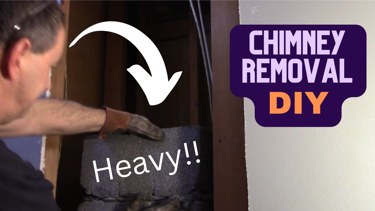 REMOVE an Old CHIMNEY from your house, DIY How to make more space in