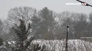 VIDEO NOW: Snow and wind in North Kingstown - 7:30am