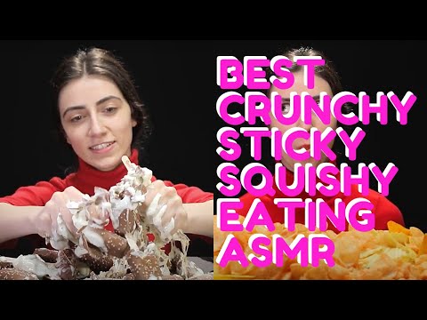 The Best Crunchy Sticky Eating ASMR Triggers: Sound ON