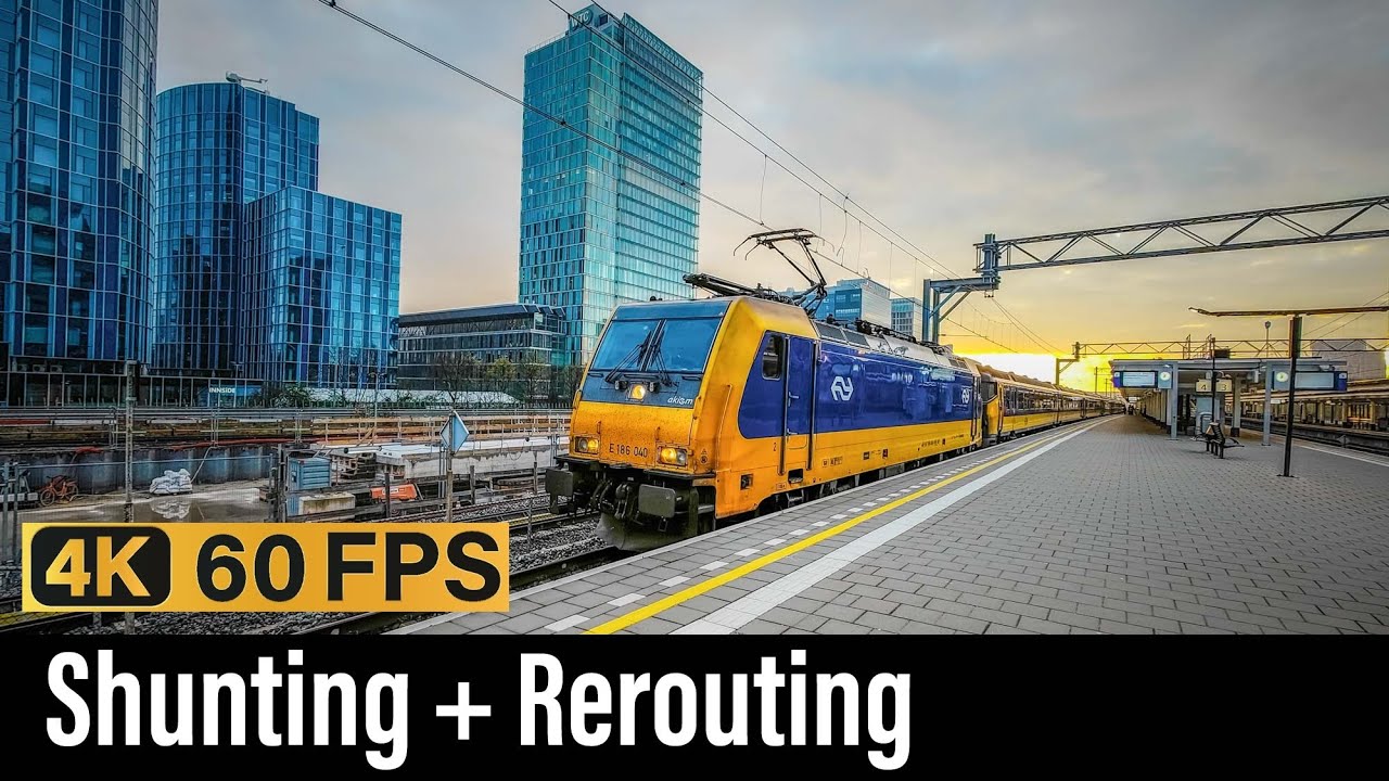 Train Cab Ride NL / Rerouted  / Watergraafsmeer - Amsterdam Zuid - Rotterdam / TRAXX / April 2023