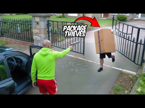 When Package Thieves Get Caught By Booby Traps Caught On CCTV 5 