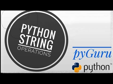 pyBasics 06 | string operations in python | pyGuru