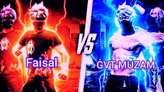 PN REX(FAISAL) VS GVT MUZAM 1 VS 1 BATTLE 🎯 IG YASU/| ff montage video#igyasu #freefire