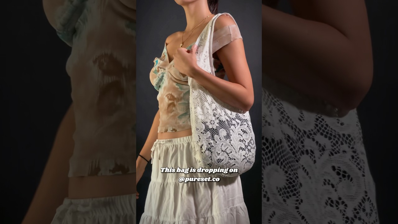 Sew a lace tote with me! 🪡✂️ 