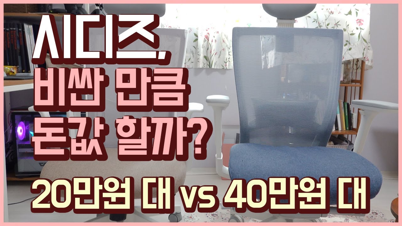 SIDIZ [T20 TAP+][T50 AIR]시디즈 의자 리뷰! 20만원 대와 40만원 대 의자 차이점은?