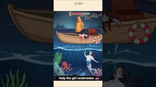 Brain Puzzle 2: Logic Twist - Level 12Underwater Escape Help the girl underwater hold on... #shorts screenshot 4