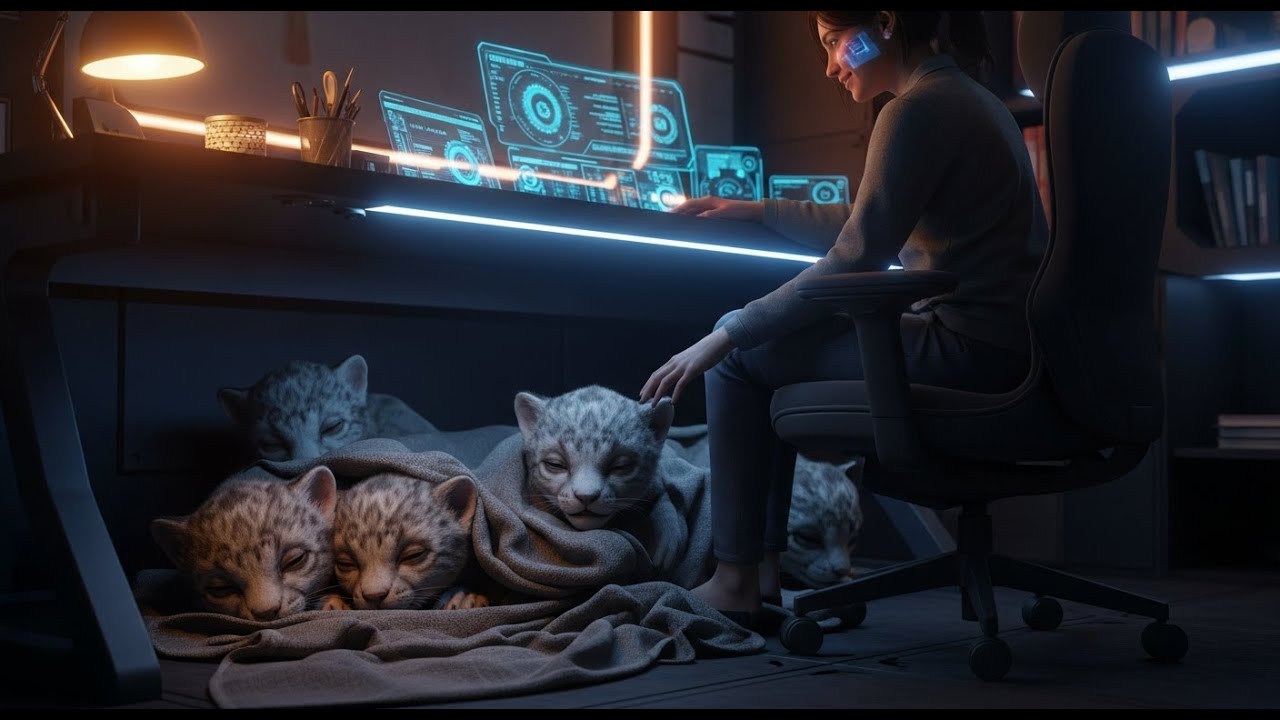 The Predator Cubs Pulled a Blanket to Her Desk — She Tucked It Around Them and Kept Working | HFY