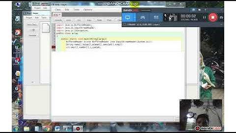 Membuat biodata menggunakan array for di blue j