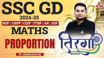 SSC GD 2025 | SSC GD Maths Classes By Abhinandan Sir | SSC GD Math Proportion