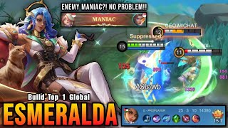 Enemy MANIAC?! No Problem!! 25 Kills Esmeralda Carry The Game - Build Top 1 Global Esmeralda ~ MLBB screenshot 1