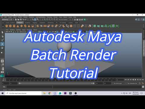 "Autodesk Maya" | Batch Render Tutorial