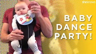 Check out the moves on this adorable dancing baby!
