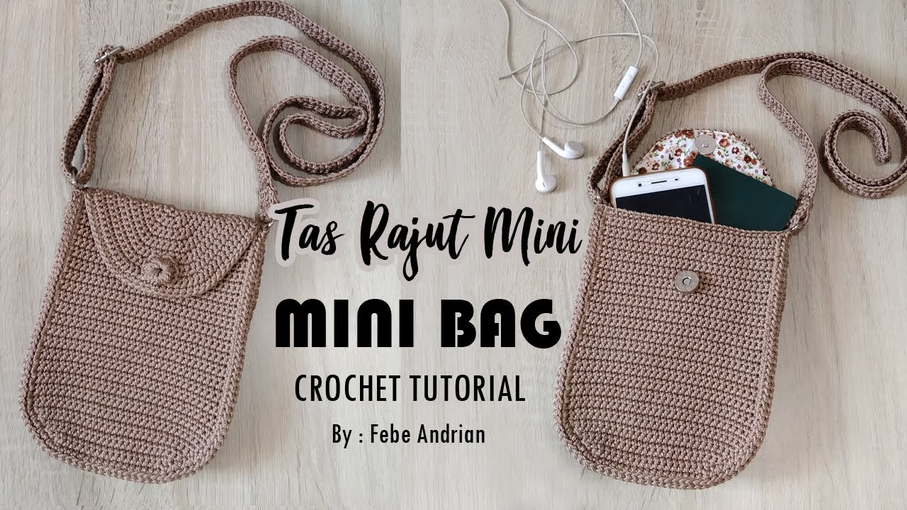  Tas  Rajut  Mini  Crochet Mini  Bag Tutorial YouTube