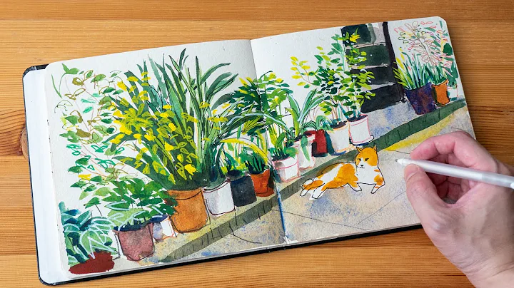 Sketching Plants with Mixed Media (timelapse tutorial) - DayDayNews