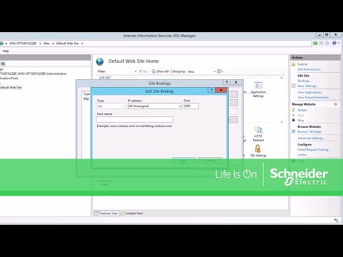 Configuring Custom Web Application Port for Power Monitoring Expert | Schneider Electric Support